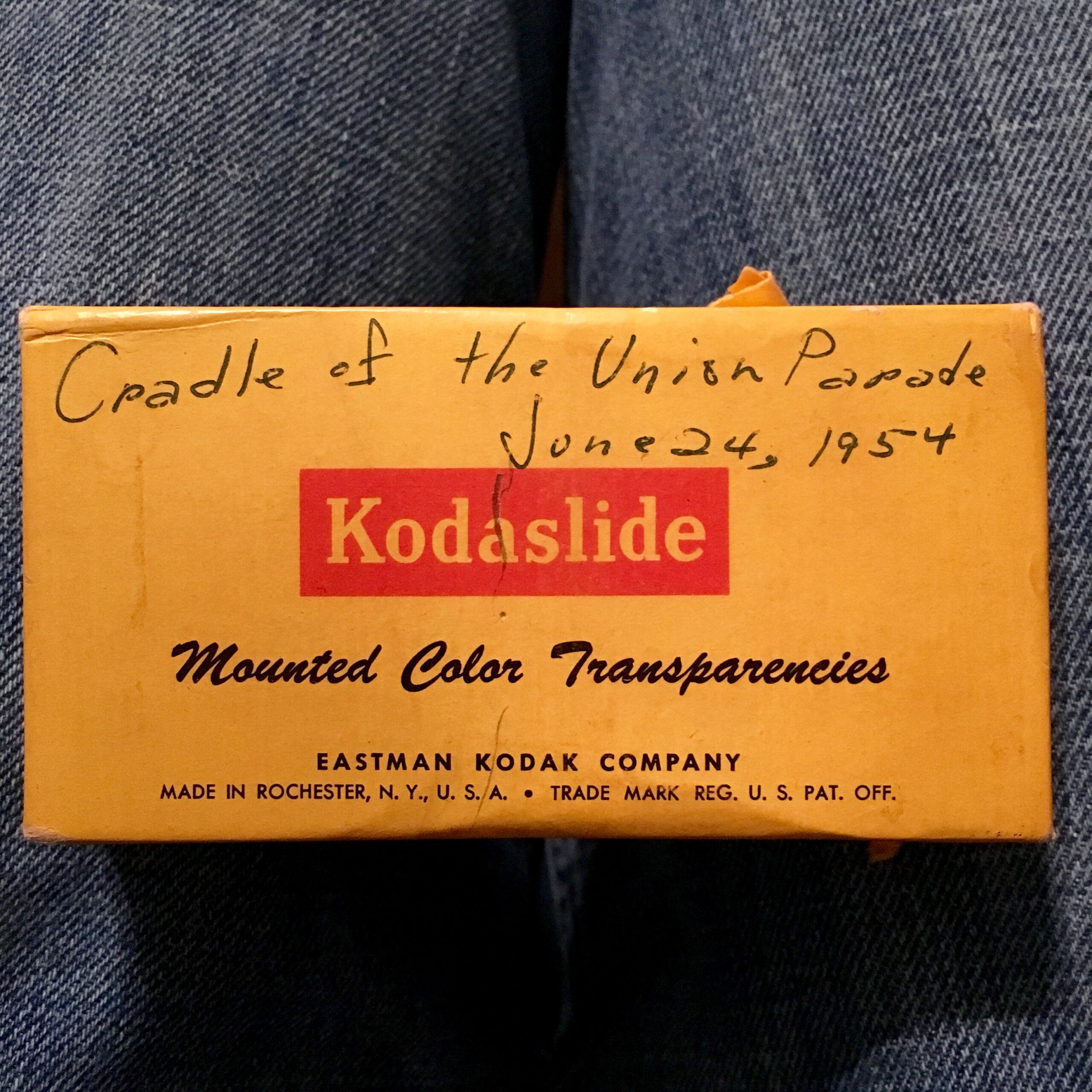 Color slides from 1954.
