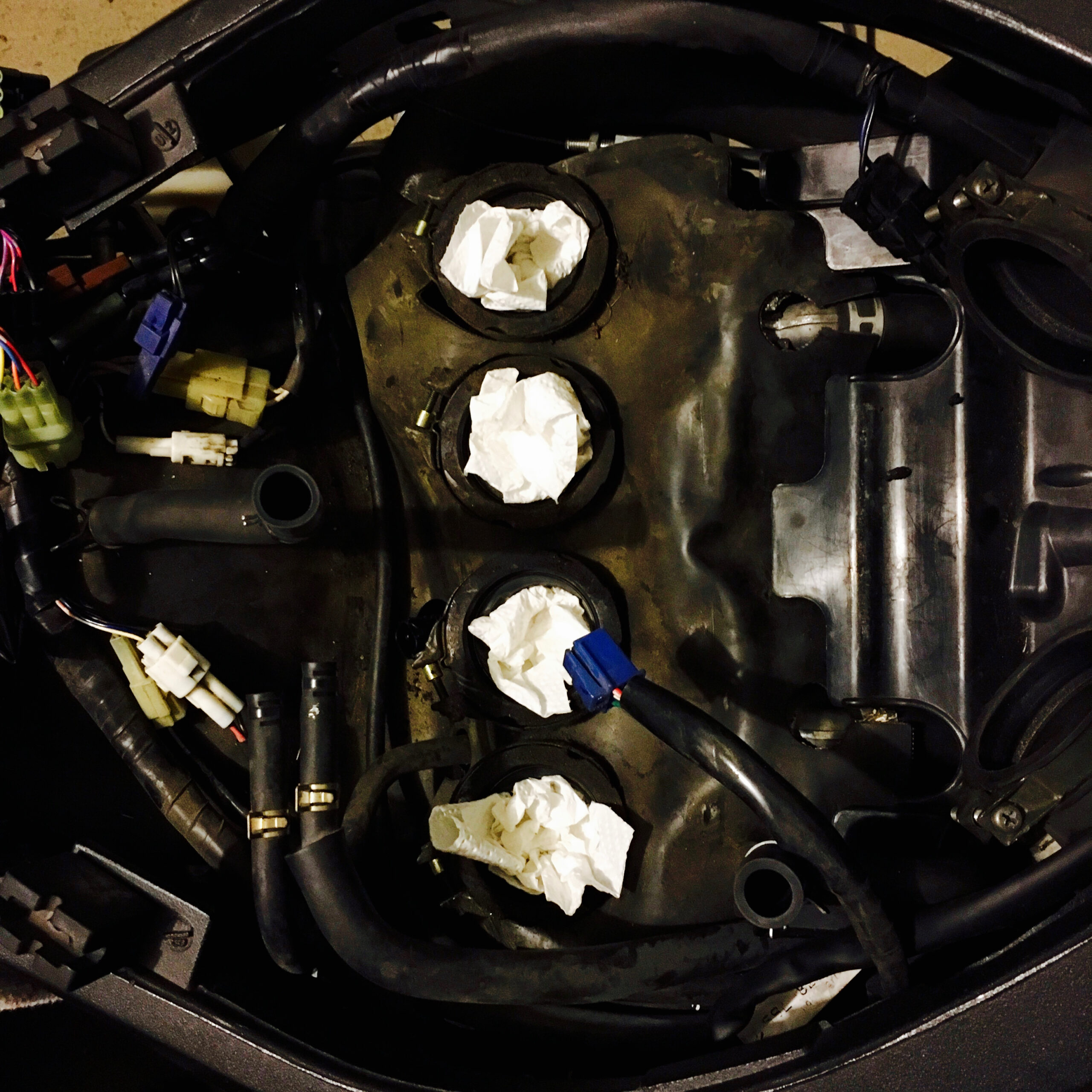 Successfully got the intake manifold off.